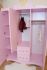 Armoire 3 portes Princesse rose