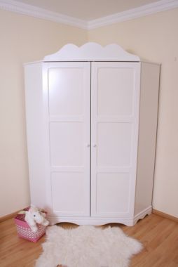 Armoire d'Angle Prestige en Blanc