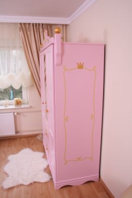 Olja Armoire chambre d'enfant avec 3 portes et 1 espace de