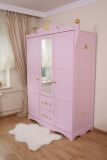 Armoire 3 portes Princesse rose