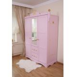 Armoire 3 portes Princesse rose